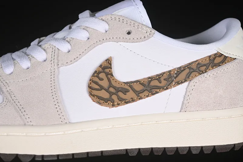 All categories Air Jordan Jordan series basketball shoes Air Jordan 1 Low Air Jordan 1 Low Golf AJ1 Joe 1 new golf version white gray gold color DD9315-116